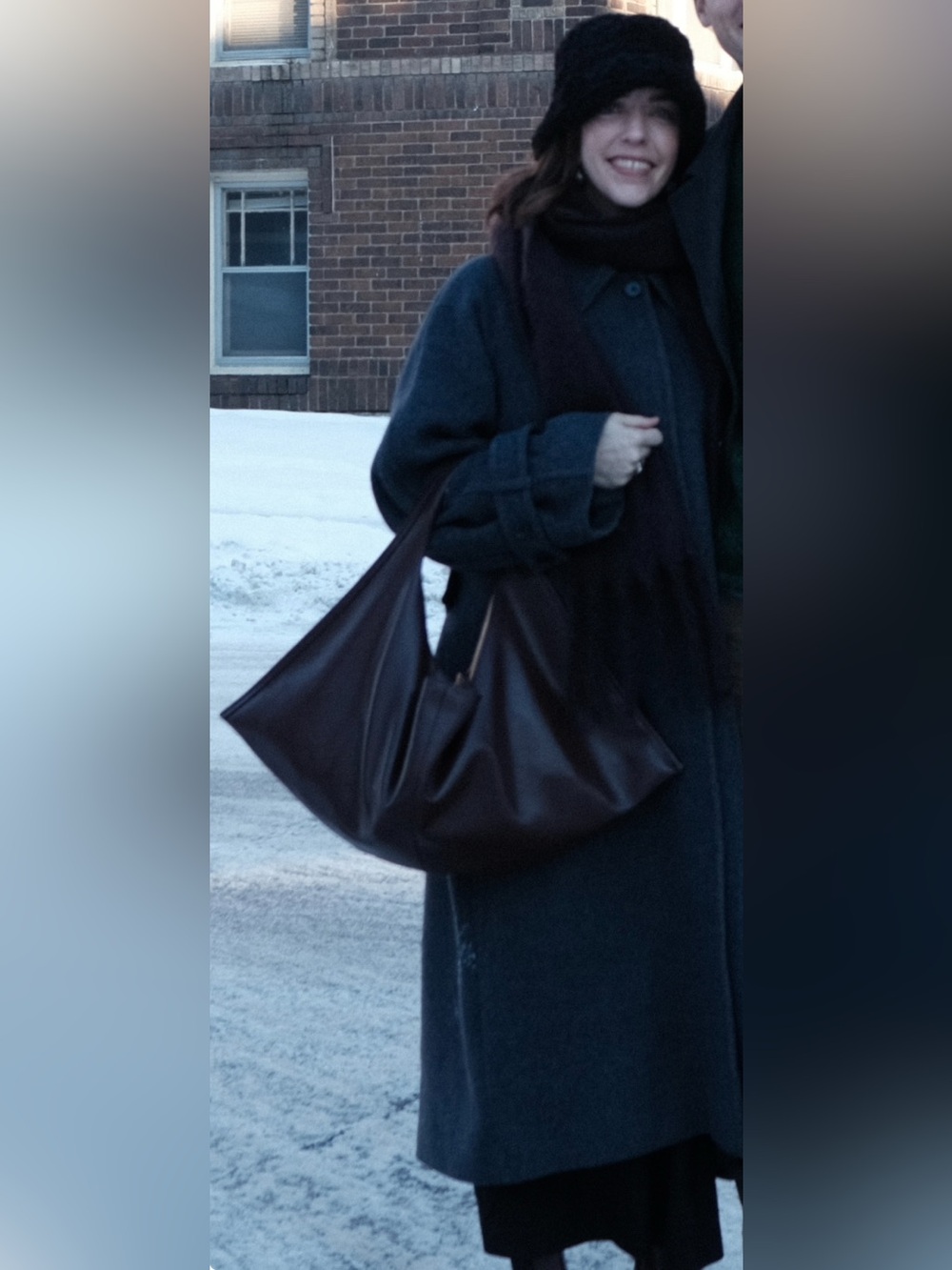 COS rounded Long Wool Coat - Picture 16 of 16